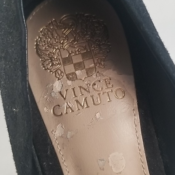 Vince Camuto Black Suede Heels - Picture 5 of 5